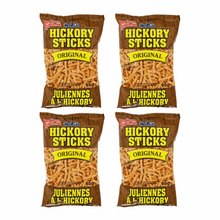 Hostess Hickory Sticks 4 Pack - Smoky & Crispy Potato Snack Sticks (65g)