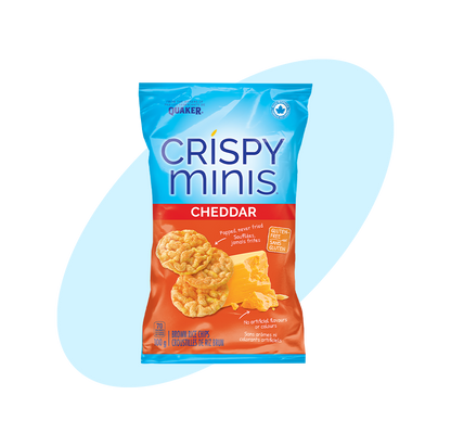 Quaker Crispy Minis | Savory Cheddar Rice Snacks - 33g