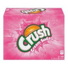 Crush Cream Soda 12-Pack - Classic Sweet & Bubbly Soft Drink Cans (12 fl oz Each)