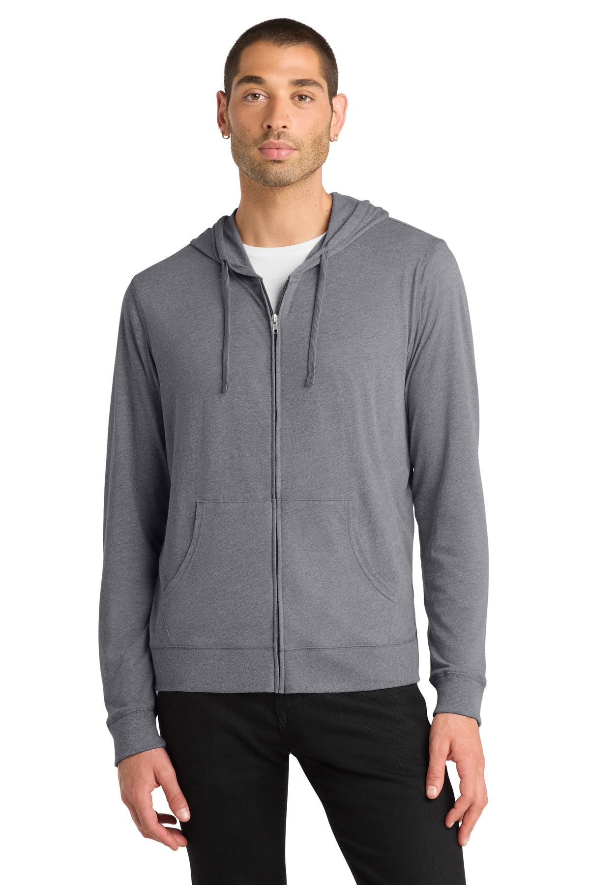 District® Jersey Full-Zip Hoodie. DT1100