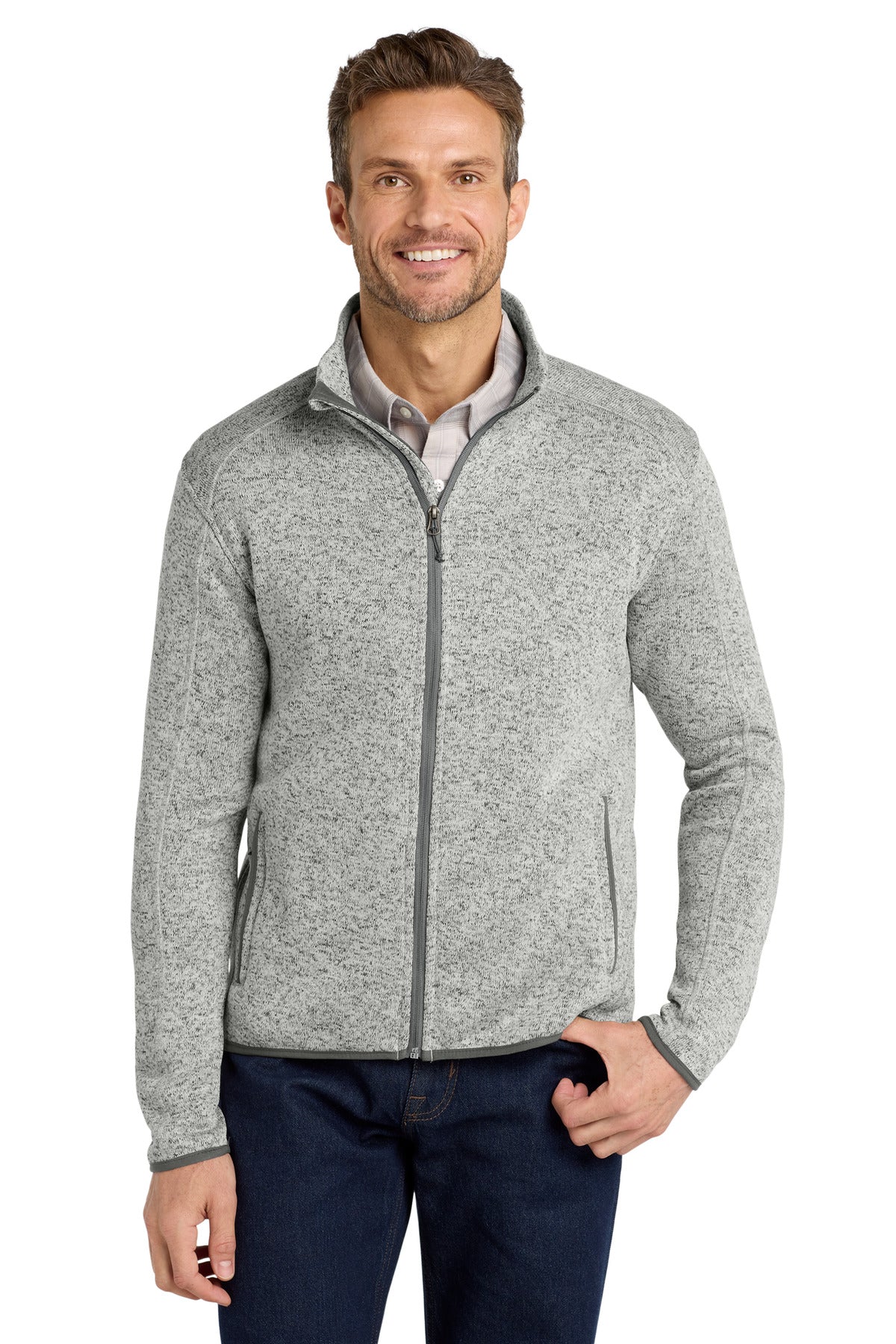 Port Authority® Sweater Fleece Jacket. F232