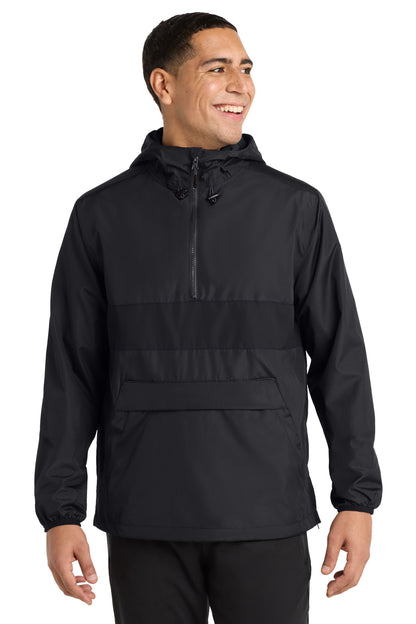 Sport-Tek® Zipped Pocket Anorak. JST65