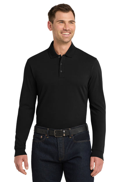 Port Authority® EZCotton® Long Sleeve Polo. K8000LS