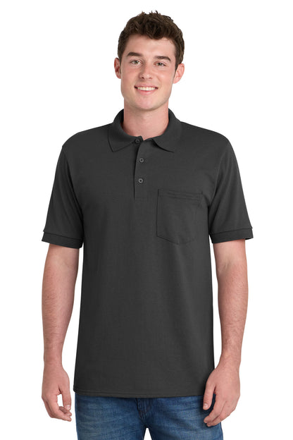 Port & Co™ Core Blend Jersey Knit Pocket Polo. KP55P