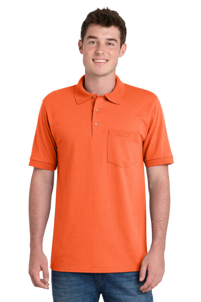 Port & Co™ Core Blend Jersey Knit Pocket Polo. KP55P