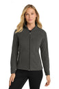 Port Authority® Women's Heather Microfleece Full-Zip Jacket. L235
