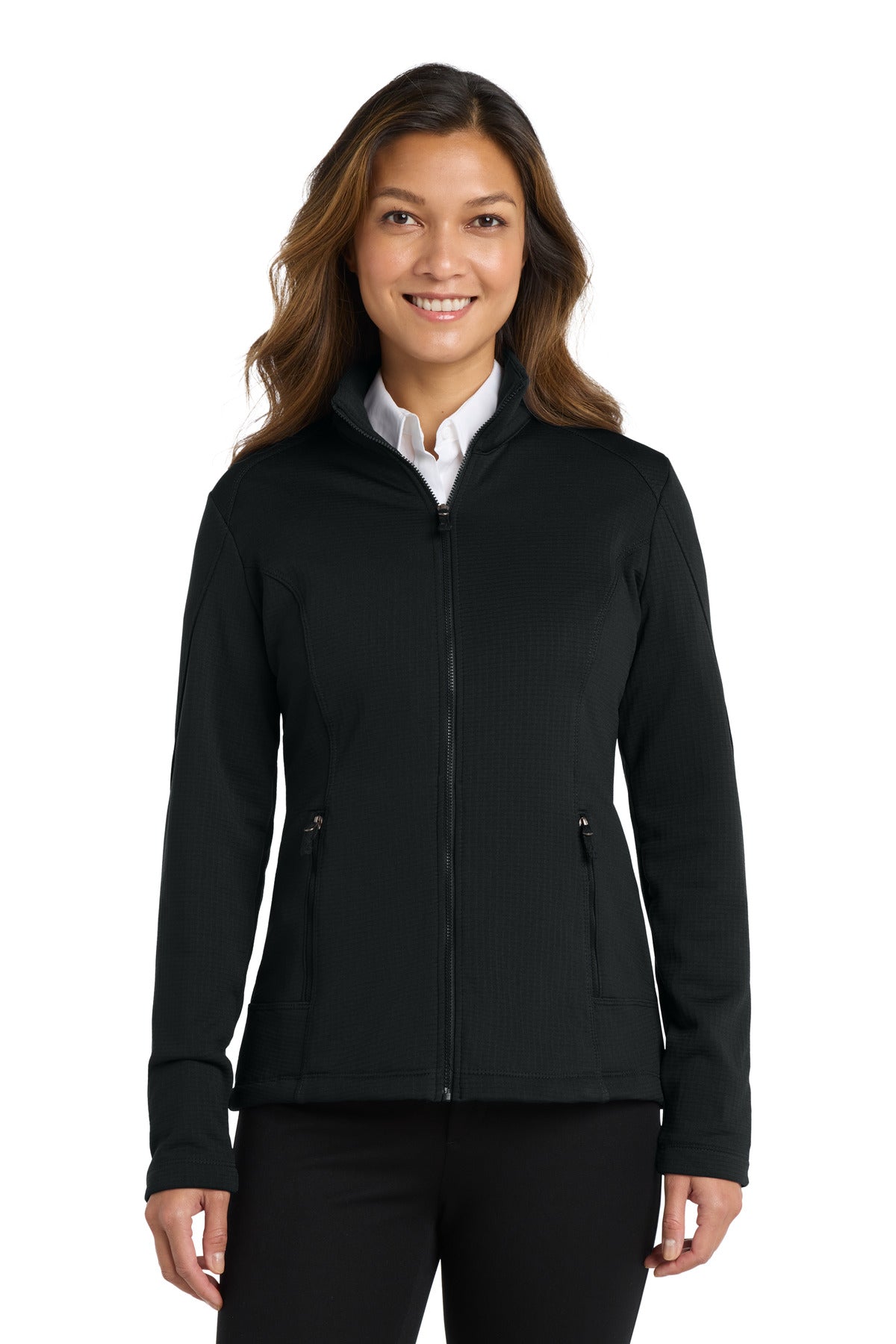 Port Authority ® Women's Grid Fleece Jacket. L239