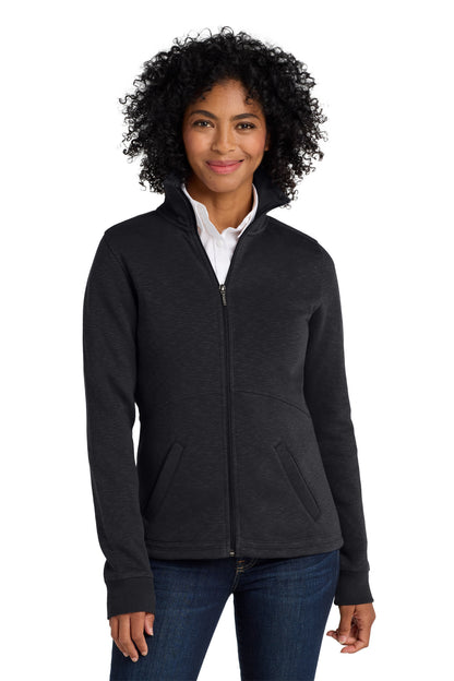 Port Authority® Women's Slub Fleece Full-Zip Jacket. L293
