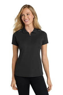 Port Authority® Women's Pinpoint Mesh Zip Polo. L580