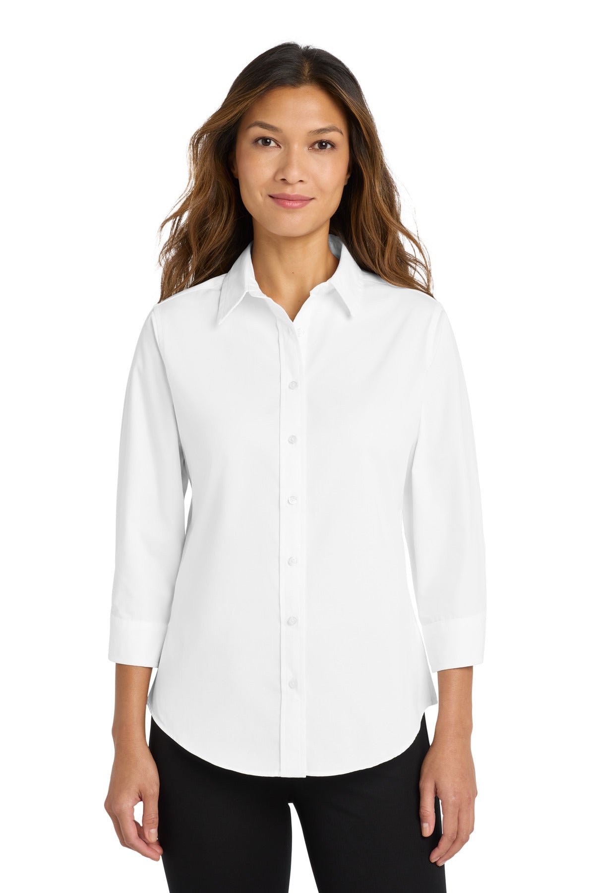 Port Authority® Women's 3/4-Sleeve Easy Care Shirt. L612