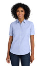 Port Authority® Women's Short Sleeve SuperPro™ Oxford Shirt. L659