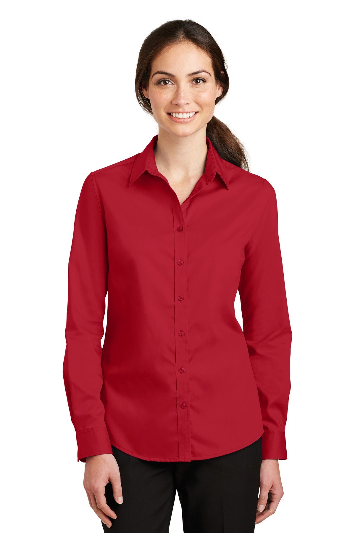 Port Authority® Women's SuperPro™ Twill Shirt. L663