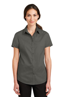 Port Authority® Women's Short Sleeve SuperPro™ Twill Shirt. L664