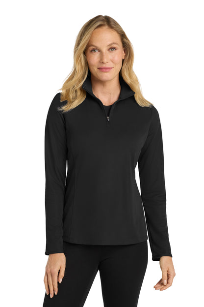 Port Authority® Women's Pinpoint Mesh 1/2-Zip . L806