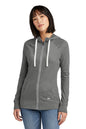 New Era® Women's Sueded Cotton Blend Full-Zip Hoodie. LNEA122