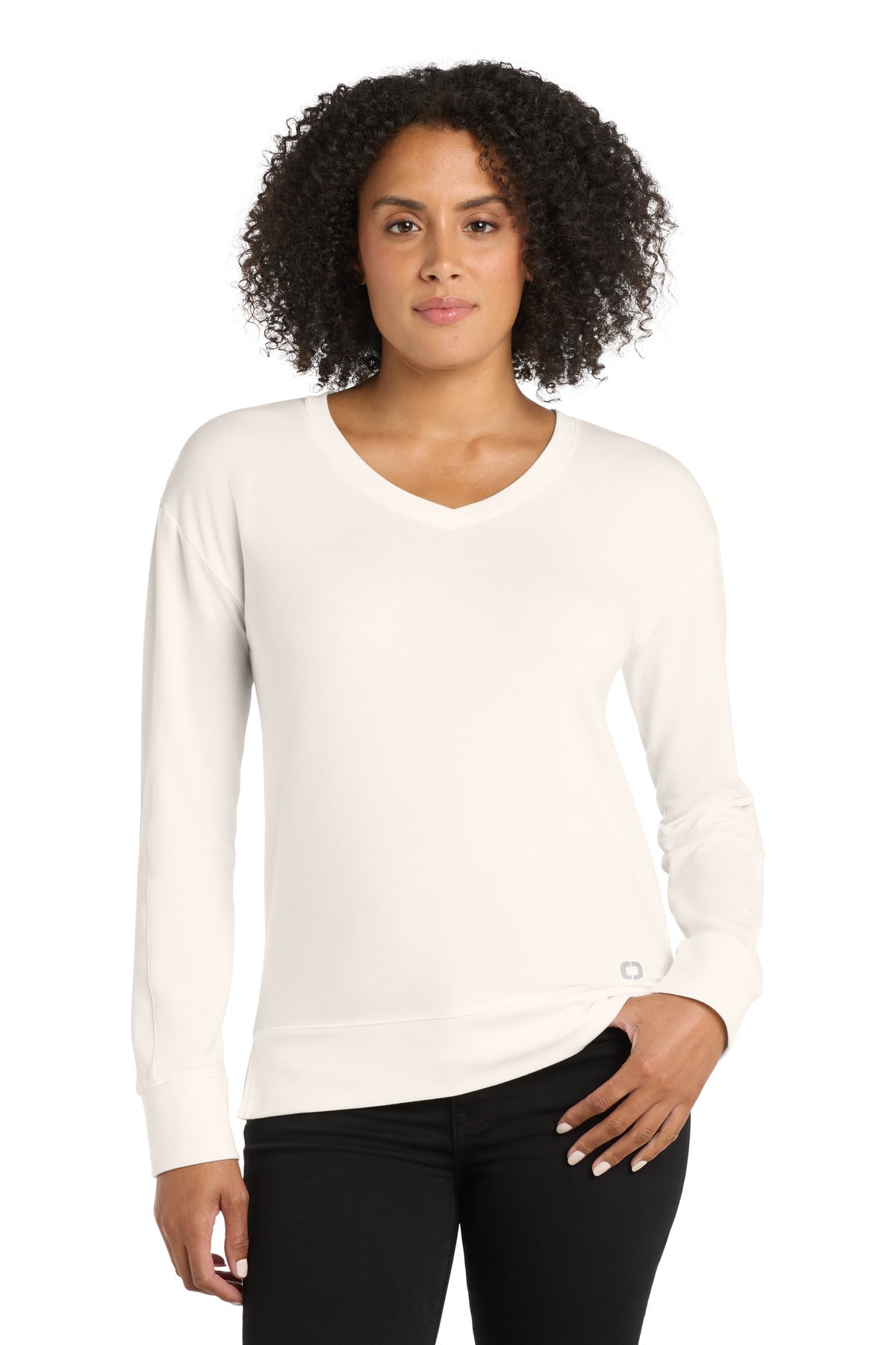 OGIO® Women's Luuma Flex Long Sleeve V-Neck LOG825