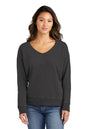 Port & Co™ Women's Beach Wash® Garment-Dyed V-Neck Sweatshirt LPC098V