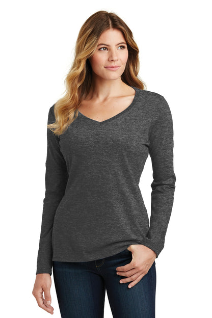 Port & Co™ Women's Long Sleeve Fan Favorite V-Neck Tee. LPC450VLS