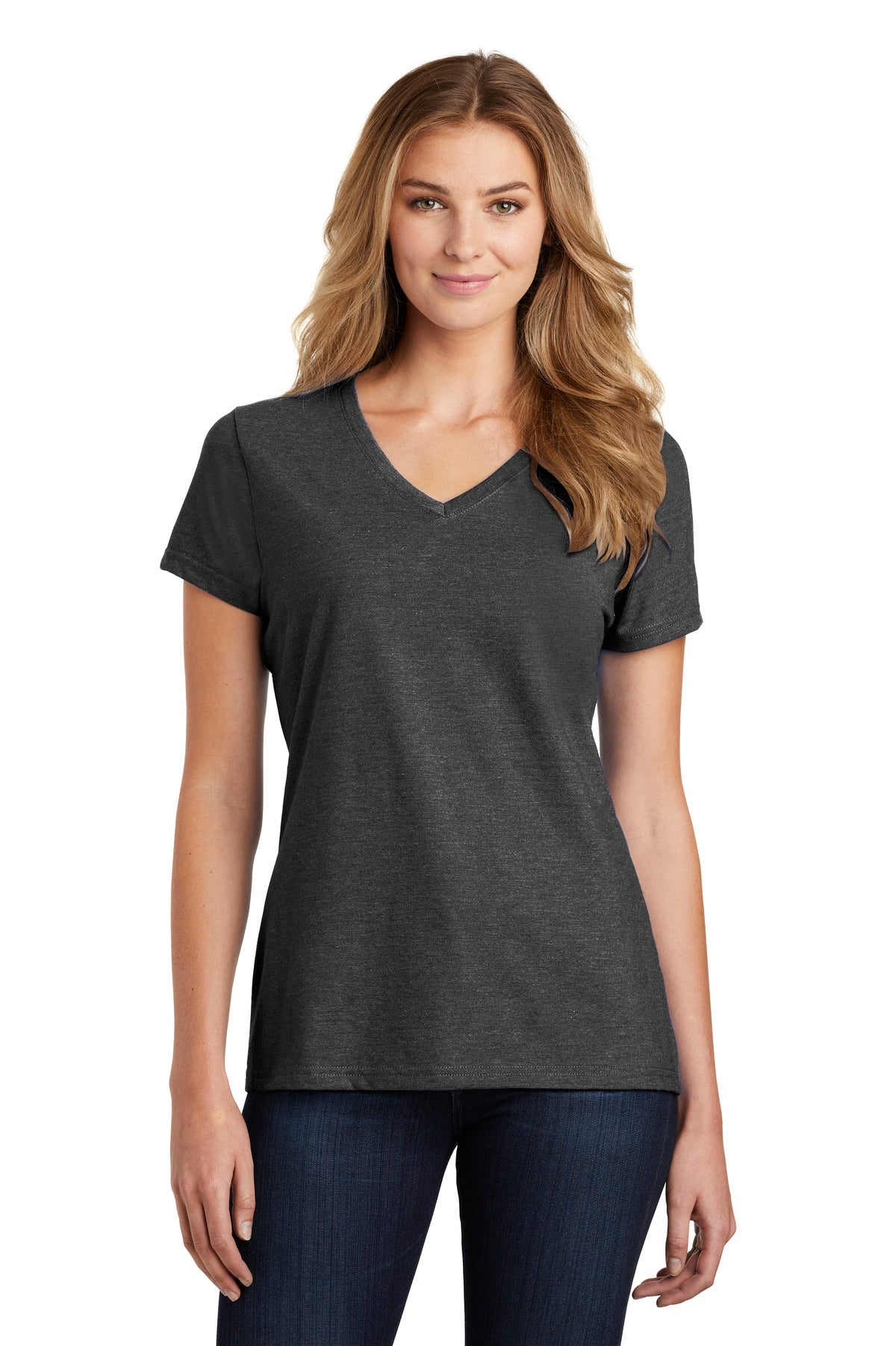 Port & Co™ Women's Fan Favorite™ Blend V-Neck Tee. LPC455V