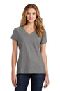 Port & Co™ Women's Fan Favorite™ Blend V-Neck Tee. LPC455V