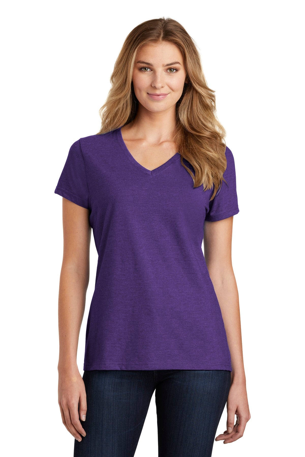 Port & Co™ Women's Fan Favorite™ Blend V-Neck Tee. LPC455V