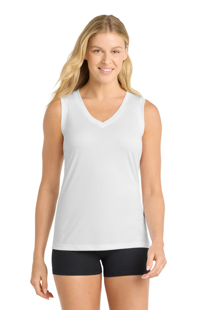 Sport-Tek® Women's Sleeveless PosiCharge® Competitor™ V-Neck Tee. LST352