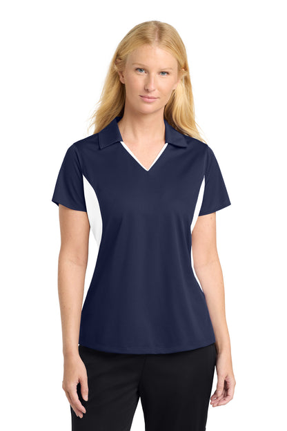 Sport-Tek® Women's Side Blocked Micropique Sport-Wick® Polo. LST655