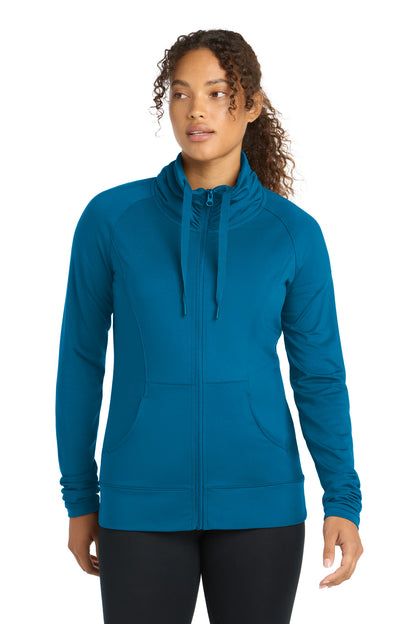 Sport-Tek® Women's Sport-Wick® Stretch Full-Zip Jacket. LST852