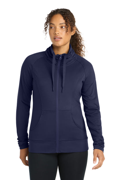 Sport-Tek® Women's Sport-Wick® Stretch Full-Zip Jacket. LST852