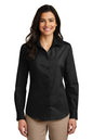 Port Authority® Women's Long Sleeve Carefree Poplin Shirt. LW100