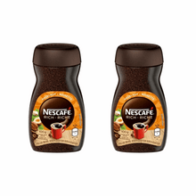 NESCAFÉ Rich Hazelnut Instant Coffee (2-Pack, 100g Jars) – Aromatic & Full-Bodied, Low Calorie, Makes 100+ Cups