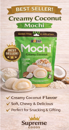 Mochi Variety Pack with 5 Assorted Creamy Mochi Dessert Flavors