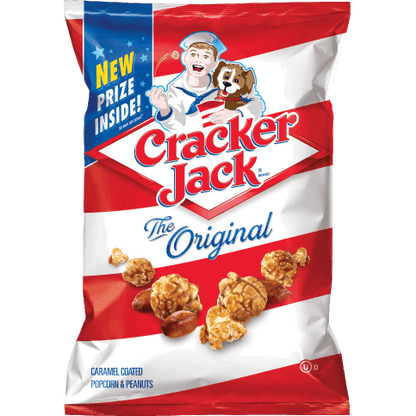 Cracker Jack Original Box | Caramel Popcorn & Peanuts Snack with Prize Inside! | 1 oz / 5.65 Pounds