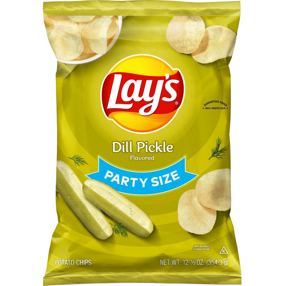 Lay's Dill Pickle Potato Chips | Bold Tangy Flavor  7.75 oz Bag