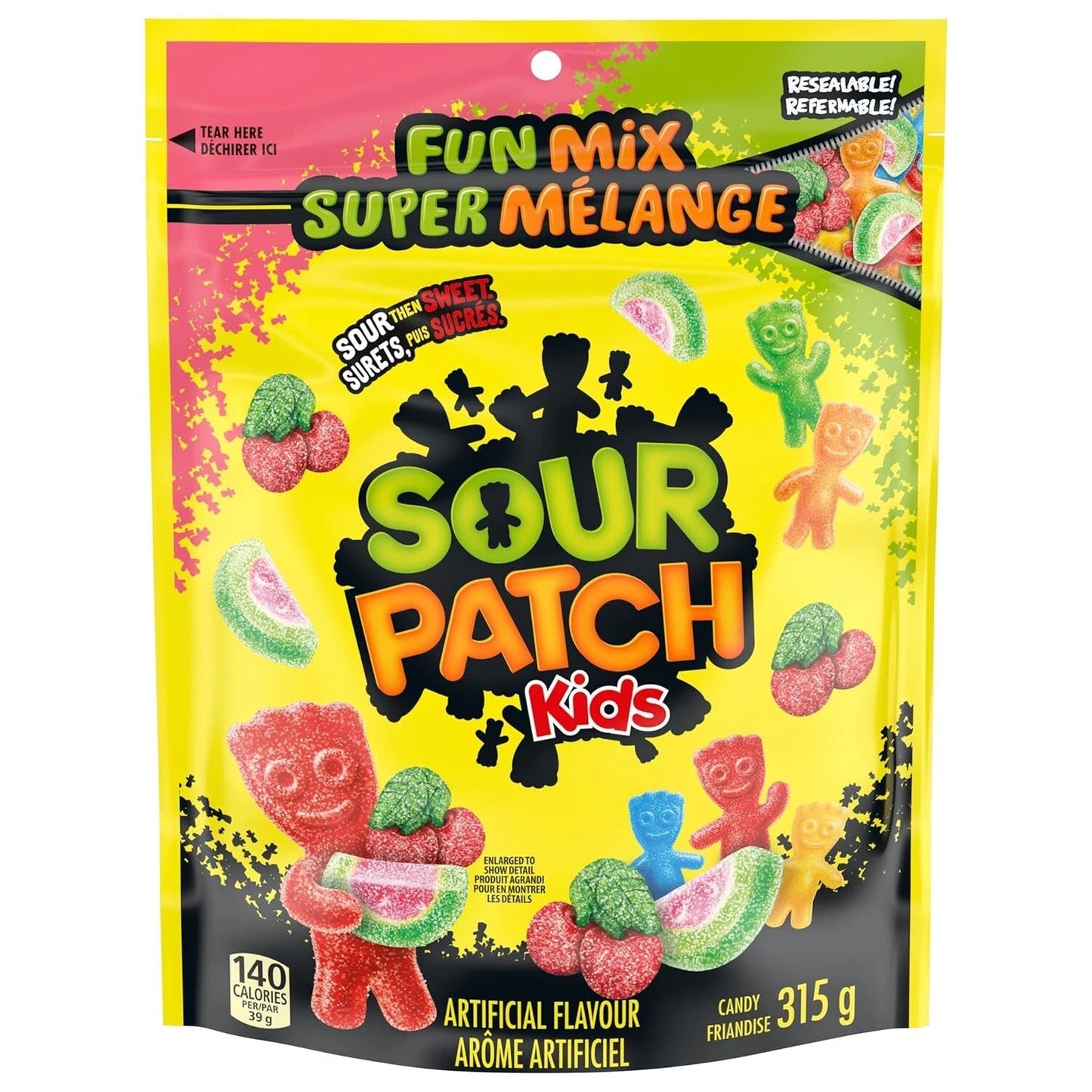 SOUR PATCH KIDS Fun Mix Candy – 11 oz Share Size Bag, Sour Then Sweet Treats