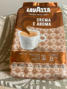 Lavazza Crema e Aroma Whole Bean Coffee, Medium Roast 2.2 lbs