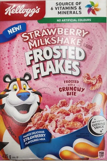 Kellogg's Strawberry Milkshake Frosted Flakes 435g (PACK 6)