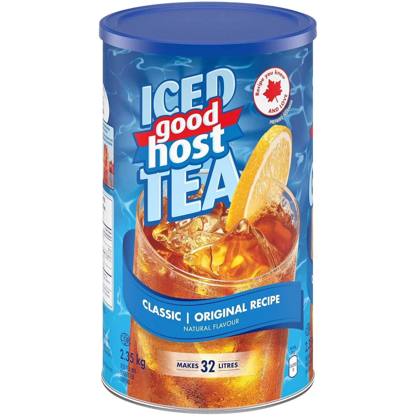 Good Host Original Iced Tea Mix – Large 2.35kg Canister, Classic Lemon & Lime Flavor
