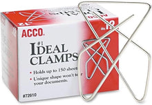 Acco Ideal No.1 Butterfly Paper Clamps -  (12-Count Box)