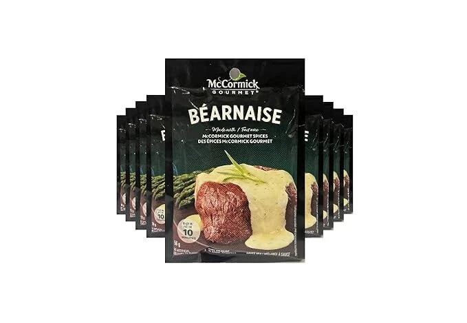 McCormick Gourmet Béarnaise Sauce Mix – 56g - 9-Pack for Steak, Fish & More